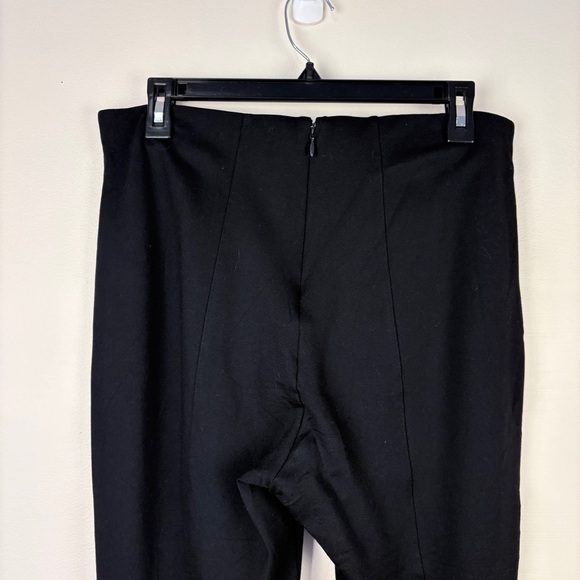 Quince Black Stretch Ponte Pintuck Straight Leg Ankle Pants - Picture 3 of 7